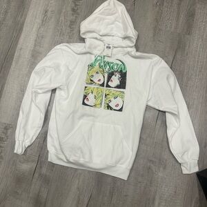 White Poison Graphic Hoodie
